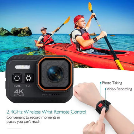 Action Camera 4K HD with Remote Control Screen Waterproof Sport Camera Drive Recorder 4K Sports Camera Helmet Action Cam Hero8