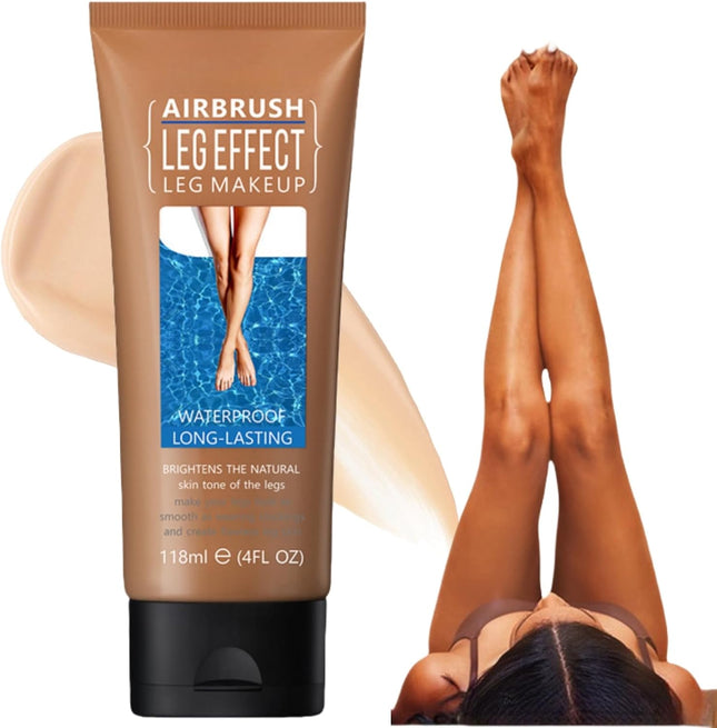 118Ml Professional Leg Makeup and Concealer - Waterproof Full Coverage Body Scar Cover up for Veins - Long Lasting No Transfer Lotion 03#