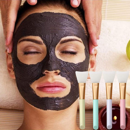 8PCS Silicone Face Mask Brush, Mask Beauty Tool Soft Silicone Facial Mud Mask Applicator Brush Hairless Body Lotion and Body Butter Applicator Tools