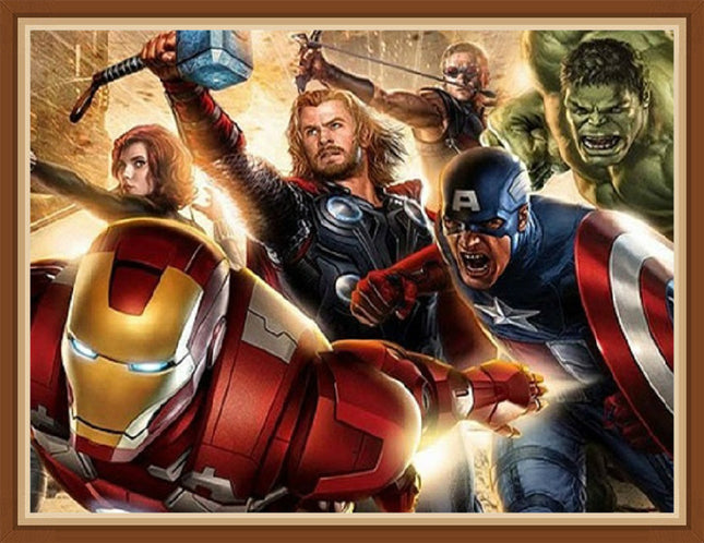 Full Drill the Avengers DIY 5D Diamond Painting Embroidery Cross Stitch Kit Art