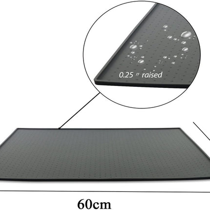 Large Pet Puppy Silicone Waterproof Feeding Food Mat Dog Non Slip Bowl Placemat