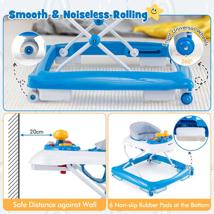 Toddler Activity Center Push Walker with 3 Adjustable Heights