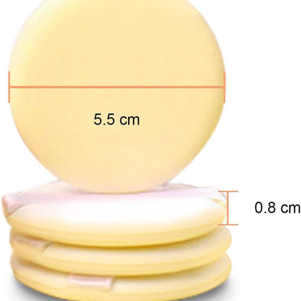 Powder Puff Round, 9 Pieces Makeup Puffs Powder Pads Air Cushion Sponge Foundation with Strap, Washable Powder Puffs with Large Face for Loose Powder, Cosmetic Soft Sponge Powder Puffs