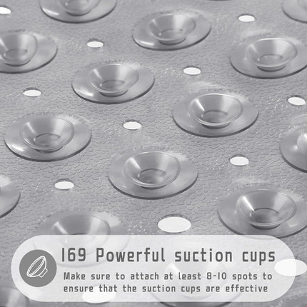 53 X 53 Cm Non Slip Bath Mat Square Shower Mat Anti-Mold Rubber Strong Suction