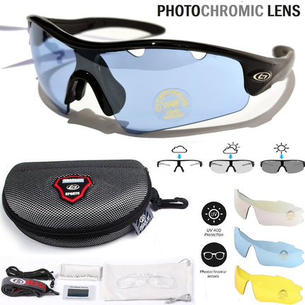 OBAOLAY Cycling Glasses Photochromic Sports Sunglasses Outdoor Men Women UV400
