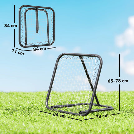 Adjustable Rebounder Net Goal Training Set for Football, Baseball, Basketball