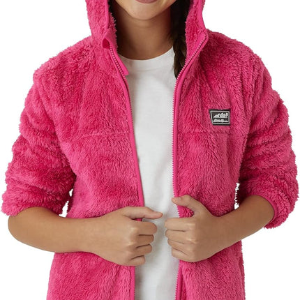 Kids' Jacket - Kids' Full Zip Ultra Soft Sherpa Fleece Hoodie Sweatshirt for Boys and Girls (5-20)