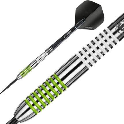 Darts Ton Machine Professional Tungsten Darts Set with Prism Flights and Shafts (Stems) 22G | 23G | 24G | 26G | 27G Gram Steeltip Dart Set