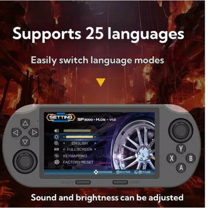 Gaminja SF3000 64Gb Handheld Video Games Console- 20K Games Video Music Player