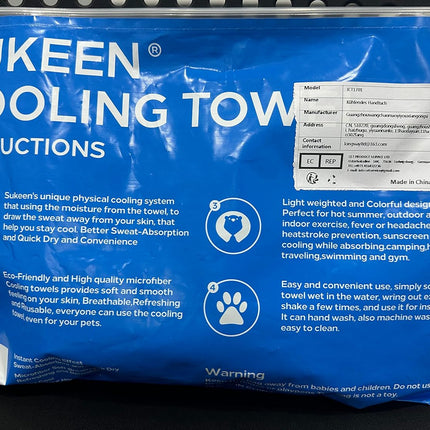 Sukeen Cooling Towel Ice Towel 4Pack (100 X 30Cm), Cooling Towel Quick Dry Fitne