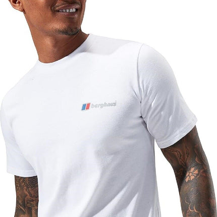 Mens Berghaus T Shirt Organic 100% Cotton Classic Logo Crew Neck Tee