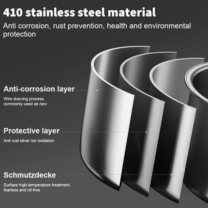 10Pc INDUCTION PAN SET GLASS LIDS STAINLESS STEEL KITCHEN COOKWARE POT