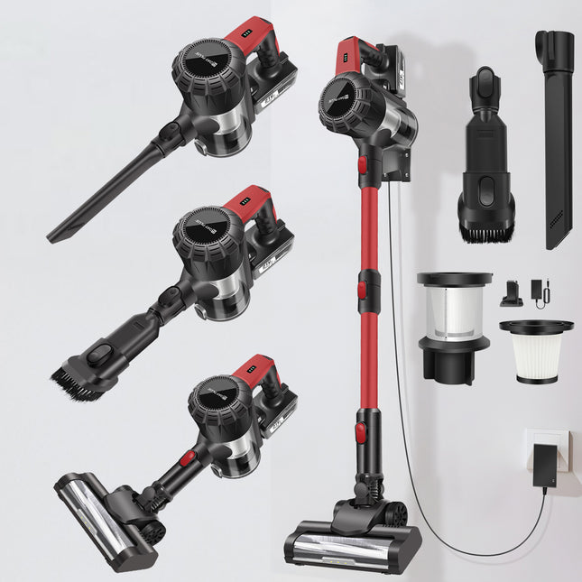 6000W Cordless Vacuum Cleaner Hoover Upright Lightweight Handheld Bagless Home