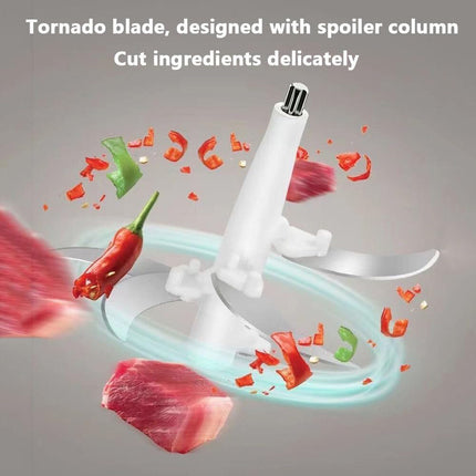 2L Electric Chopper Food Processor Multi Blender Meat Fruit Vegetable Mixer Tool