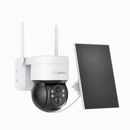 Annke 4MP Wifi Video Security Surveillance Camera Two Way Audio 18650 Rechargeable Battery with Solar Panel Outdoor 128G Storage