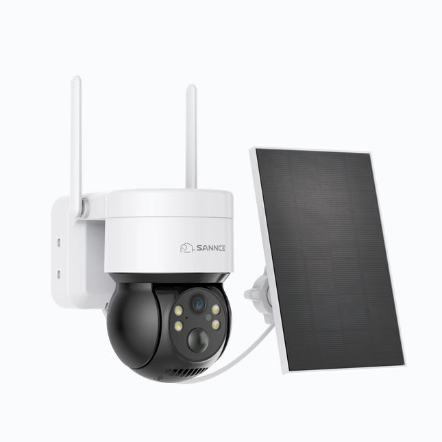 Annke 4MP Wifi Video Security Surveillance Camera Two Way Audio 18650 Rechargeable Battery with Solar Panel Outdoor 128G Storage