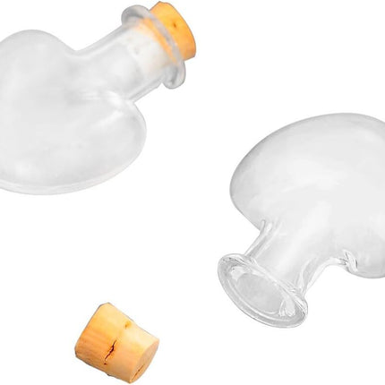 Mini Bottles with Lids Small 1.5Ml Glass Craft Jewellery Sand Making Jars 5X