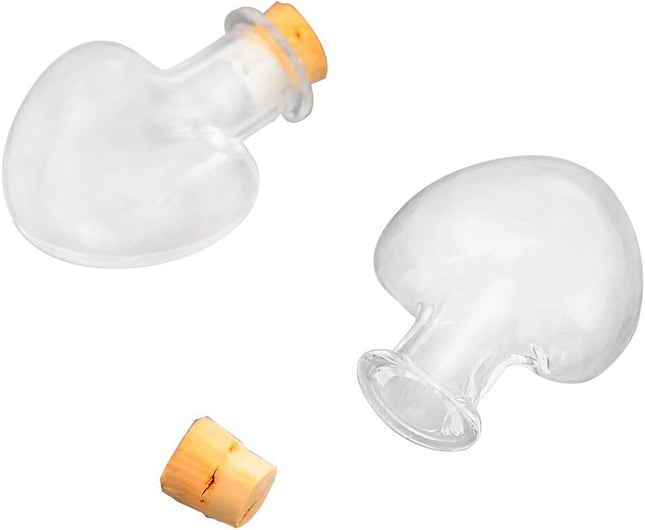 Mini Bottles with Lids Small 1.5Ml Glass Craft Jewellery Sand Making Jars 5X