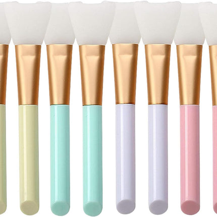 8PCS Silicone Face Mask Brush, Mask Beauty Tool Soft Silicone Facial Mud Mask Applicator Brush Hairless Body Lotion and Body Butter Applicator Tools