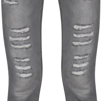 Girls Ripped Comfort Jeans Stretch Pants Lightweight Casual Fashion for Kids Age 3-14 Years