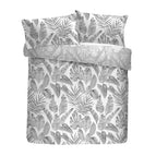 Green/White / King Duvet Cover + 2 Standard Pillowcases