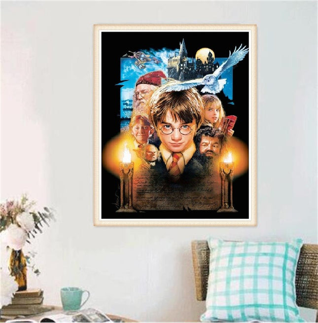 UK Harry Potter Full Drill 5D Diamond Painting Photo DIY Embroidery Cross Stitch