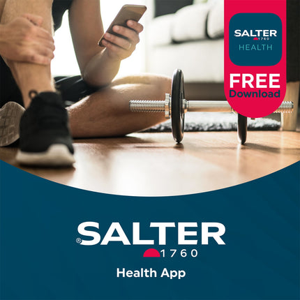Salter Smart Bathroom Scale LCD 200 Kg Capacity 8 Users Connects to App Black