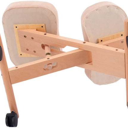 Wood Posture Stool with Angle and Height Adjustable for Gaming Computer Work