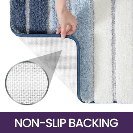 Bath Mat 50 X 80 Cm, Extra Soft Absorbent Microfiber, Non-Slip Washable