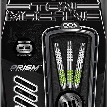 Darts Ton Machine Professional Tungsten Darts Set with Prism Flights and Shafts (Stems) 22G | 23G | 24G | 26G | 27G Gram Steeltip Dart Set