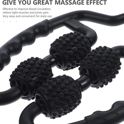 Foam Manual Roller Massager Muscle Massage Roller Massager Roller for Neck Shoulder Legs Arms Back Muscle