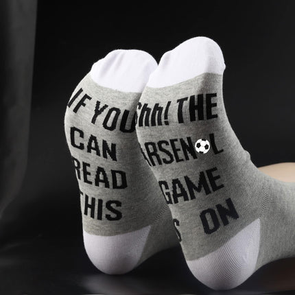 Football Team Gift Soccer Fans Gift If You Can Read This the Soccer Game Is on Soccer Socks for Men Women