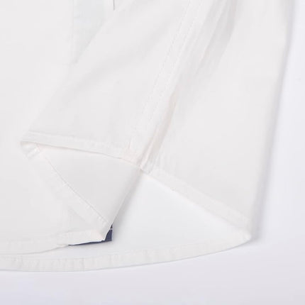 Boys Dress Shirt with Adjustable Bow Tie Short Sleeve Shirts Collared Tops