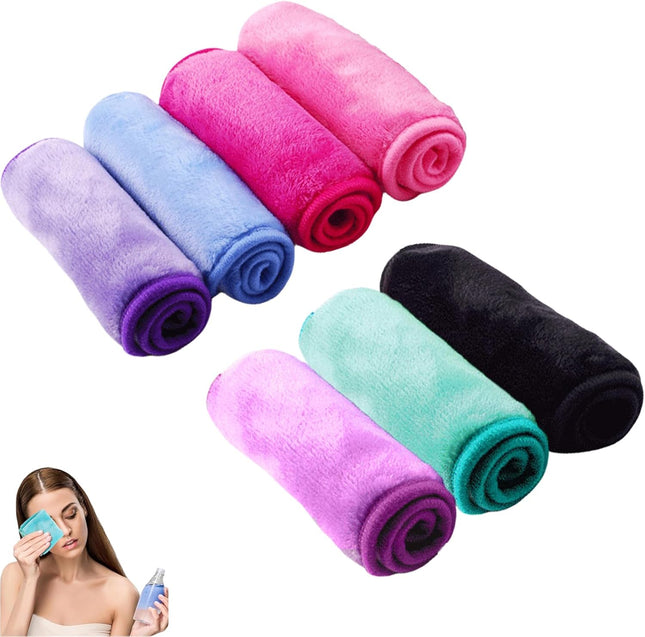 7 Pcs Face Cloth Makeup Remover Cloth Face Wipes Makeup Remover Facial Cleaning Wipes Simple Face Wipes Cleansing Cloths for Face Skin Soft Face Cloth Makeup Pads for Beauty Routine Make up Removing