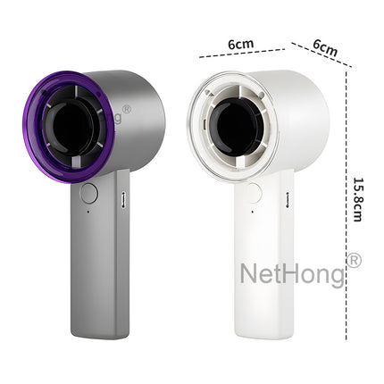 Mini Handheld Turbo Fan USB Rechargeable High Wind Speed Fan with LED Display