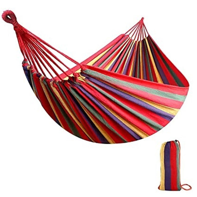 Camping Hammock 1 - 2 Person Outdoor Garden Portable Double Swing Hanging Bed