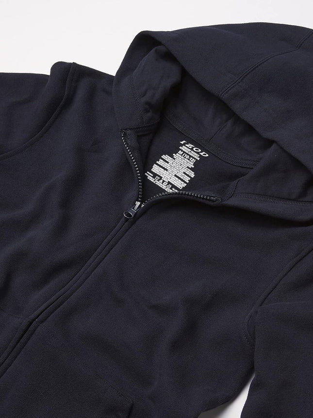 Boy'S Sensory-Friendly Full-Zip Hoodie Sweatshirt, Soft Fabric with Pockets & Ribbed Cuffs, Tagless Hooded