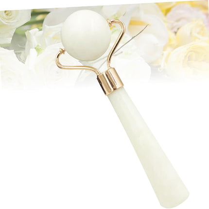 Jade Roller Face Massage Tool for Women Natural Xiuyan Jade Skin Care Massager Slimming and Anti-Aging Facial Massage Roller Random Color