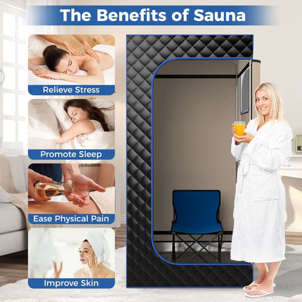 Portable Steam Sauna for Home with 3L Steam Generator