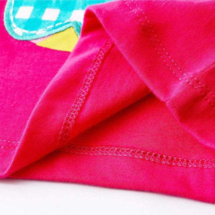 Toddler Girls Summer Outfit Cotton Top and Shorts Clothing Set