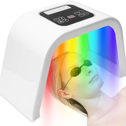 ‌LED Face Light Therapy Mask‌, Red Light Therapy Mask, 7 Colour LED Light Therapy for Face‌ & Body, Rejuvenating Skin Care Device for Home SPA Relaxation