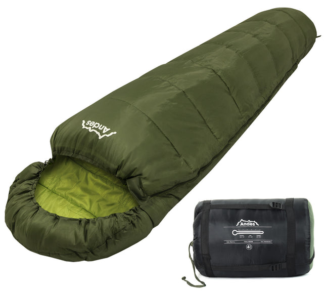 Andes Nevado 400 4 Season 400 XL Camping Hiking Mummy Sleeping Bag