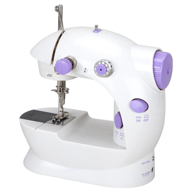 Mini Portable Electric Sewing Machine Adjustable Speed Foot Pedal Desktop Tailor