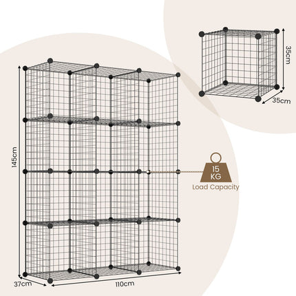 12 Wire Cube Storage Unit