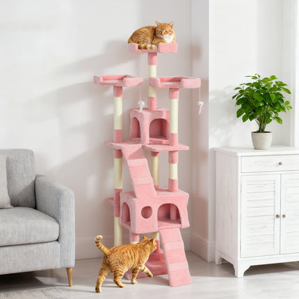 Cat Tree Kitty Activity Play Centre, Scratching Scratcher, 173Cm
