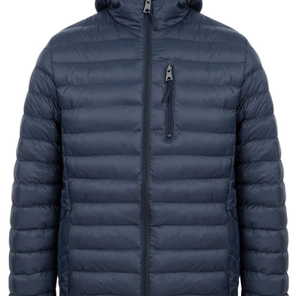 Tokyo Laundry Puffer Jacket Mens Hooded Quilted Coat Warm Winter Zip Pockets