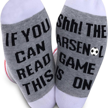 Football Team Gift Soccer Fans Gift If You Can Read This the Soccer Game Is on Soccer Socks for Men Women