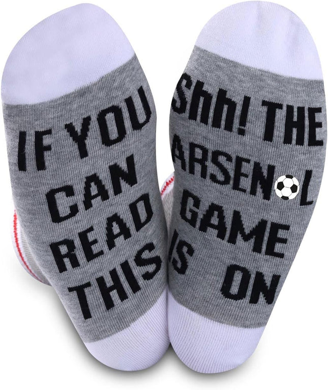 Football Team Gift Soccer Fans Gift If You Can Read This the Soccer Game Is on Soccer Socks for Men Women