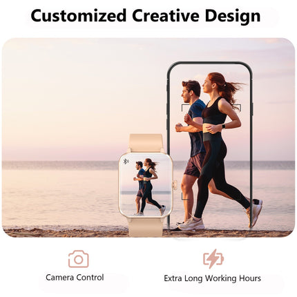 Smart Watch Women Ladies Fitness Tracker Blood Pressure Heart Rate Sport Watch