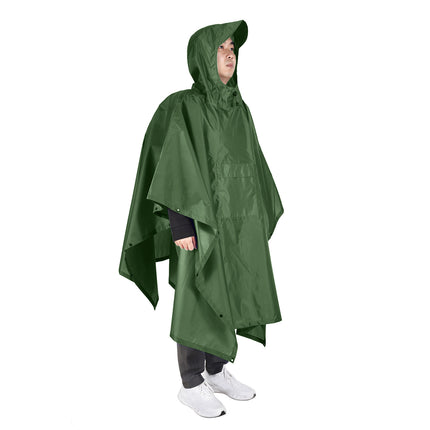 Foldable Waterproof Poncho Reusable Plastic Adult Camping Festival Rain Coat New